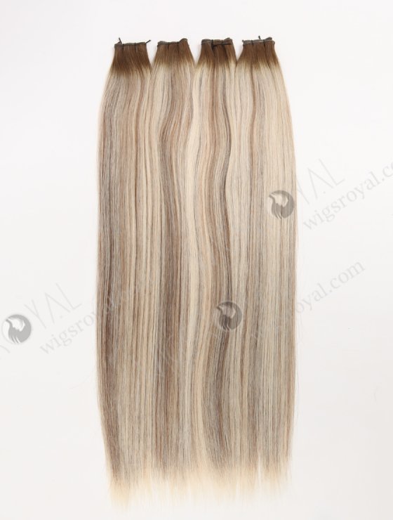 In Stock Europen Virgin Hair 18" Straight T9/60# with 9# Highlights Genius Weft SGW-08011-29372