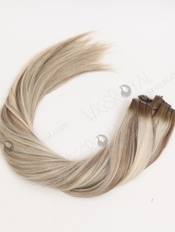 In Stock Europen Virgin Hair 22" Straight T9/60# with 9# Highlights Genius Weft SGW-08012-29411