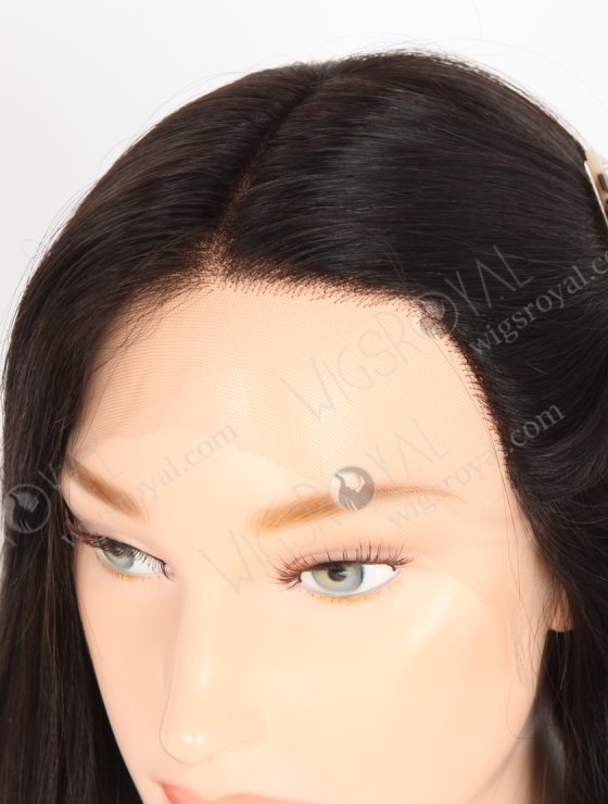 Natural Looking Tiny Knots Transparent HD Lace Front Wigs | High Quality Human Hair 20 Inch Long Black Wig RLF-08052-29499