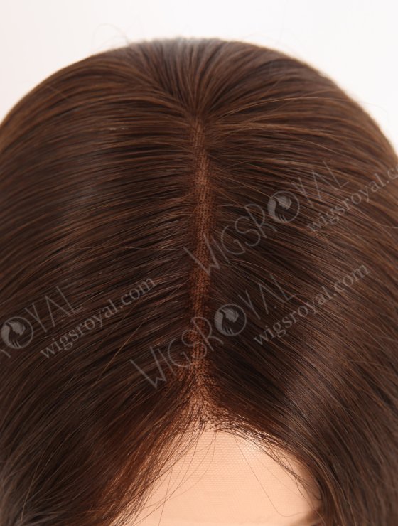 Most Realistic HD Melting Lace Front Wig for Small Heads 16 Inch Chocolate Brown Straight Wig RLF-08058-29462