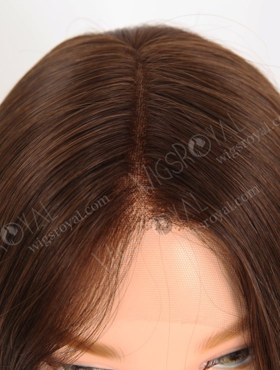 Most Realistic HD Melting Lace Front Wig for Small Heads 16 Inch Chocolate Brown Straight Wig RLF-08058-29463