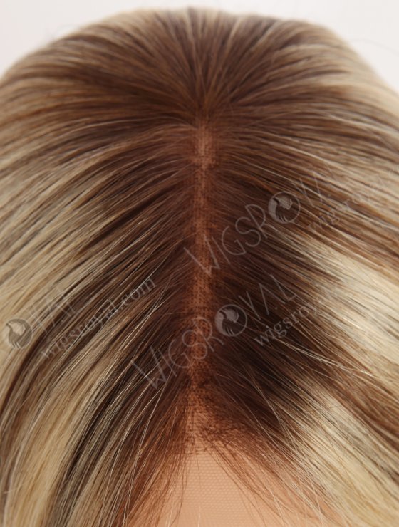 In Stock European Virgin Hair 18" Straight T4/22# With 4# Highlights Color Lace Front Wig RLF-08073-29419