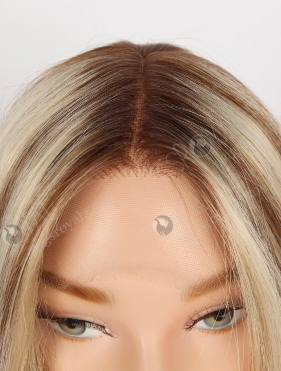 In Stock European Virgin Hair 18" Straight T4/22# With 4# Highlights Color Lace Front Wig RLF-08073-29420