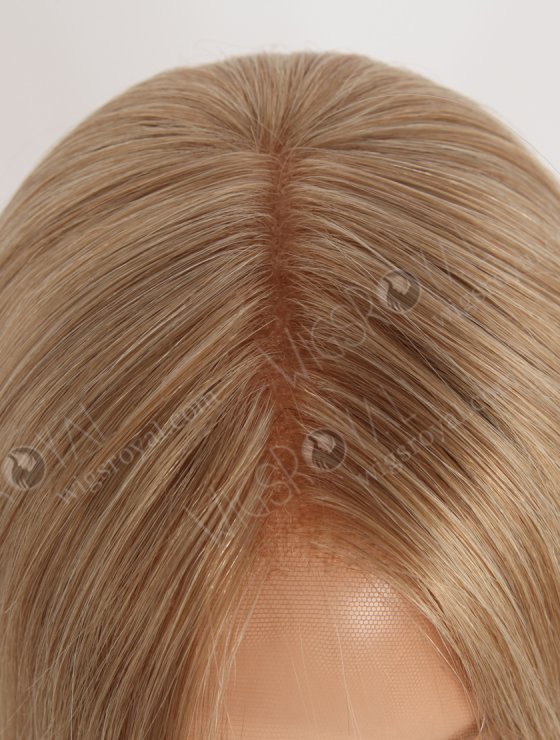 Super Natural Hair Parting Hidden Knot Silk Top Full Lace Wig | In Stock European Virgin Hair 18" Straight 8a#/60# Blended Color Lace Front Wig RLF-08064-29437