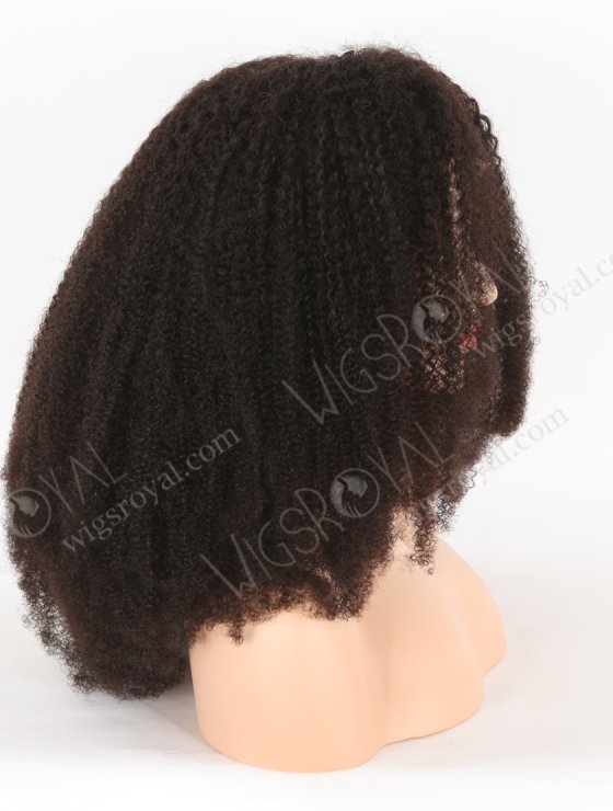 High Density 200% Brazilian Virgin Natural Color Afro Curl Silk Top With PU Full Lace Wig WR-ST-060-29514