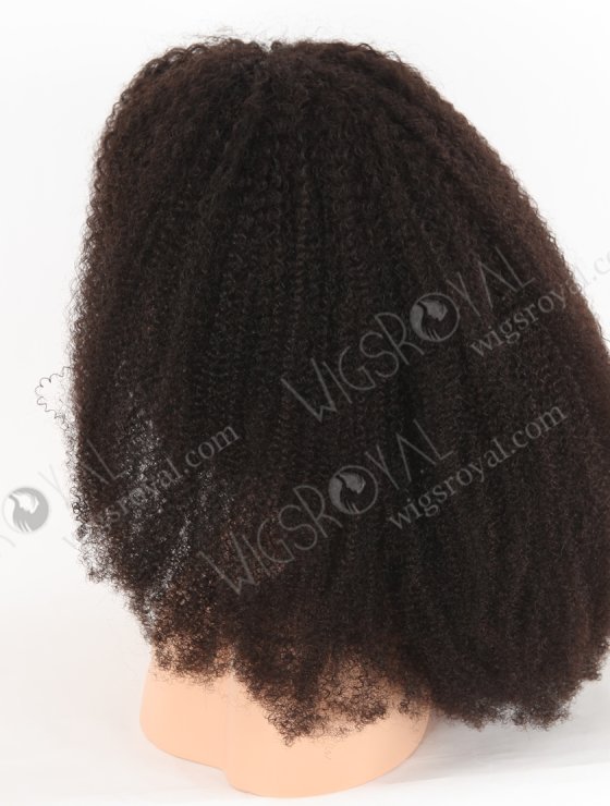 High Density 200% Brazilian Virgin Natural Color Afro Curl Silk Top With PU Full Lace Wig WR-ST-060-29515