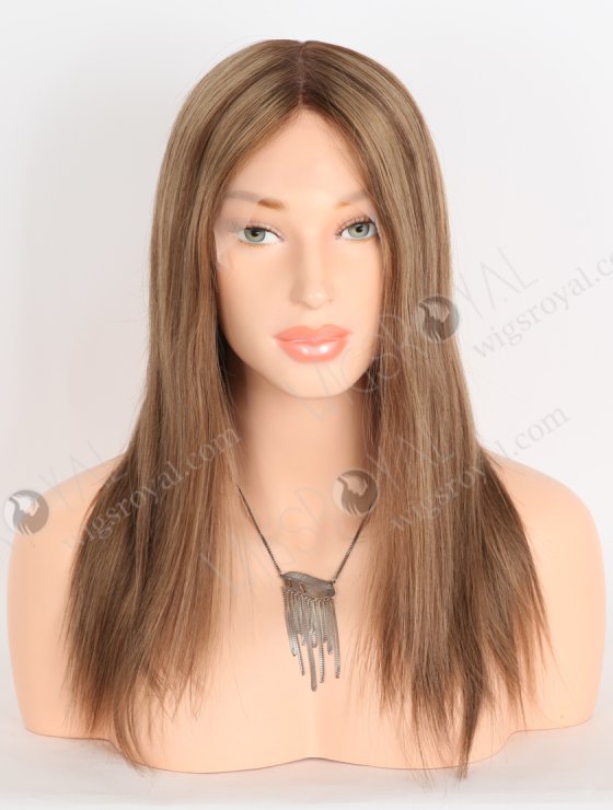 Seamless Brown Highlights Stock Hair Wig GLL-08089