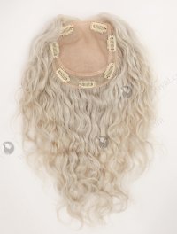 Snugly Gray Color Human Hair Topper Topper-177
