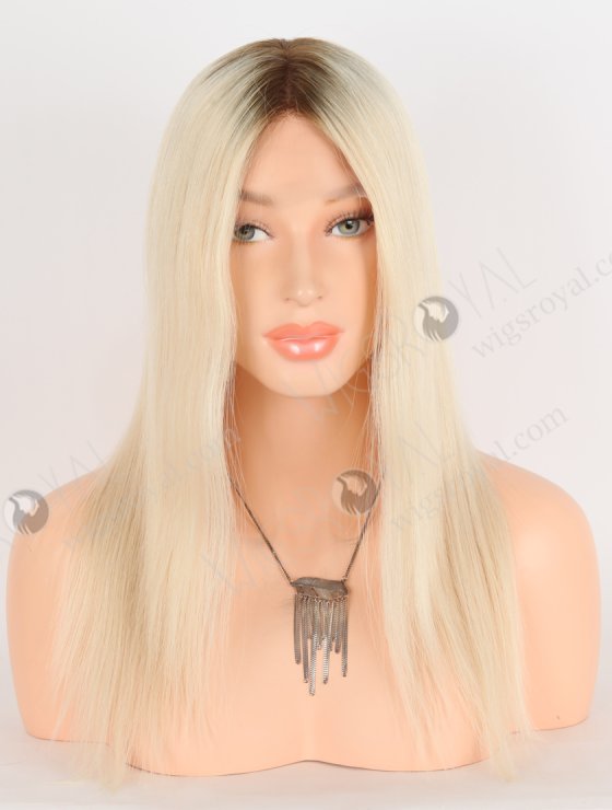 Best Wigs To Buy Online Blonde With Dark Roots Wigs For Women | In Stock European Virgin Hair 14" Straight T9/60# Color Lace Front Silk Top Glueless Wig GLL-08007-29563