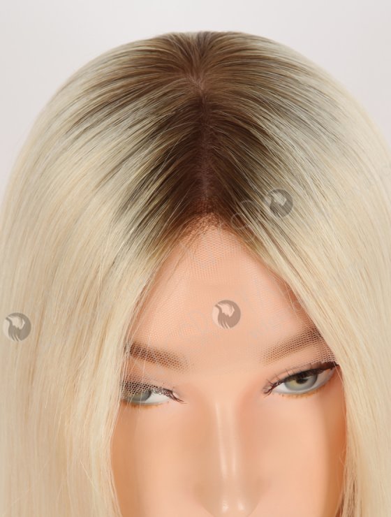 Best Wigs To Buy Online Blonde With Dark Roots Wigs For Women | In Stock European Virgin Hair 14" Straight T9/60# Color Lace Front Silk Top Glueless Wig GLL-08007-29564