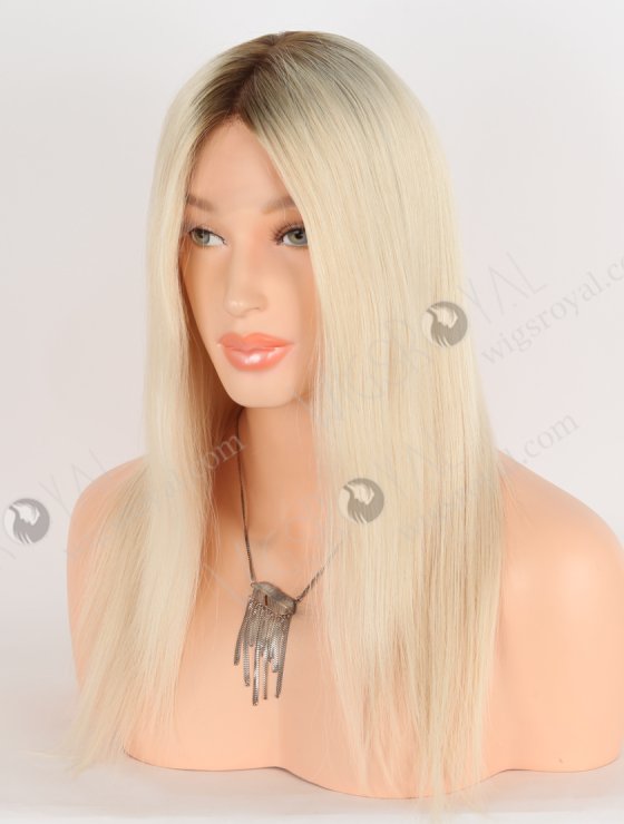 Best Wigs To Buy Online Blonde With Dark Roots Wigs For Women | In Stock European Virgin Hair 14" Straight T9/60# Color Lace Front Silk Top Glueless Wig GLL-08007-29570