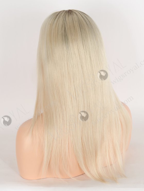 Best Wigs To Buy Online Blonde With Dark Roots Wigs For Women | In Stock European Virgin Hair 14" Straight T9/60# Color Lace Front Silk Top Glueless Wig GLL-08007-29573