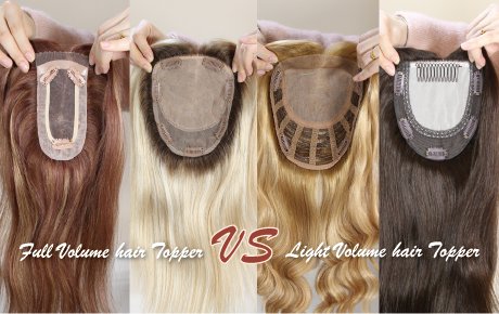 All Types Of Toppers I Have!  Full Volume Topper And Light Volume Topper For Thinning Hair