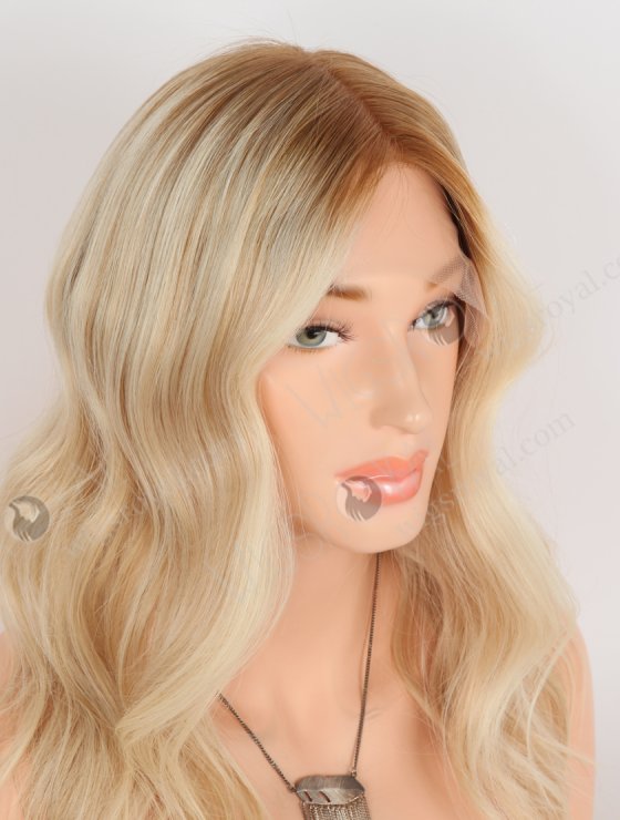 In Stock European Virgin Hair 14" Slight Wave T8/60/25/8# Color Lace Front Silk Top Glueless Wig GLL-08087-29665