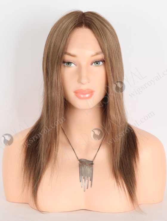 In Stock European Virgin Hair 12" Straight T4/8a/4/9# Color Lace Front Silk Top Glueless Wig GLL-08088-29691