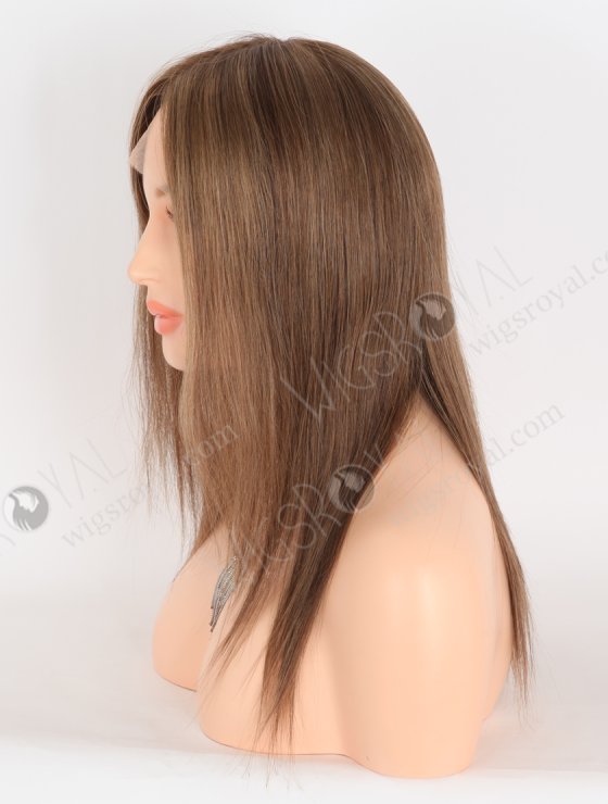 In Stock European Virgin Hair 12" Straight T4/8a/4/9# Color Lace Front Silk Top Glueless Wig GLL-08088-29695