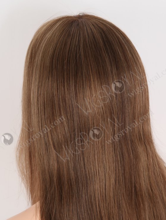 In Stock European Virgin Hair 12" Straight T4/8a/4/9# Color Lace Front Silk Top Glueless Wig GLL-08088-29699