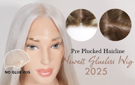 2025 Newest Glueless Wig | Blonde Brown Balayage Color | Pre Plucked Hairline | No Glue Wig
