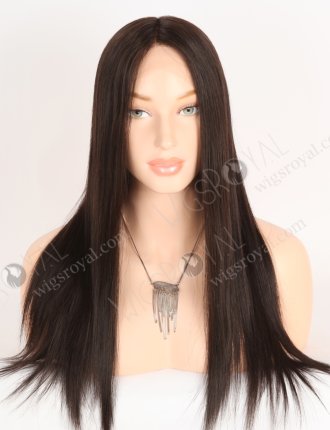 Natural Looking Small Cap HD Melting Lace Front Wig | High Quality 100 Human Hair 18 Inch Darkest Brown Wig RLF-08054