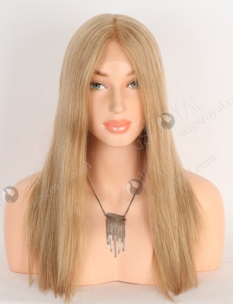 Glueless HD Melting Lace Front Wig for Ladies - 16 Inch High Quality Human Hair Beautiful 8/22# Blended Color RLF-08082