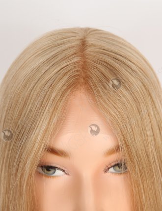 Glueless HD Melting Lace Front Wig for Ladies - 16 Inch High Quality Human Hair Beautiful 8/22# Blended Color RLF-08082