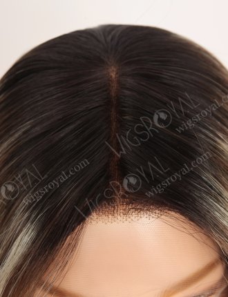 Amazing Darker Roots Brown Wig with Blonde Highlights | Undetectable HD Lace Front Glueless Wigs for Beginners RLF-08085