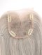 Grey Color Human Hair Toppers Cuticle Intact Virgin Hair Clip in Toppers WR-TC-114