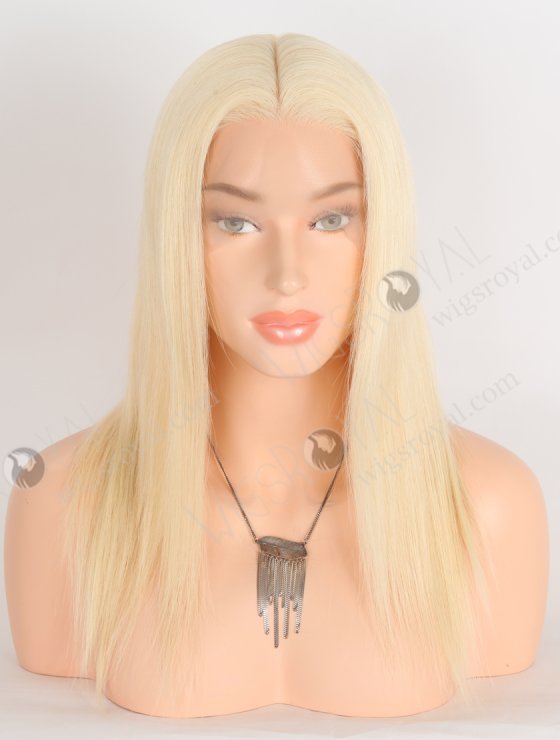 14 Inch Blonde 613 Human Hair Wig |Transparent Lace Silk Top Wig STW-820