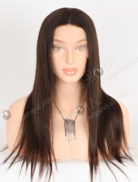 Best Raw Virgin Real Hair Silk Top Wigs for Women 18 Inch Natural Brown European Hair Transparent Lace STW-813