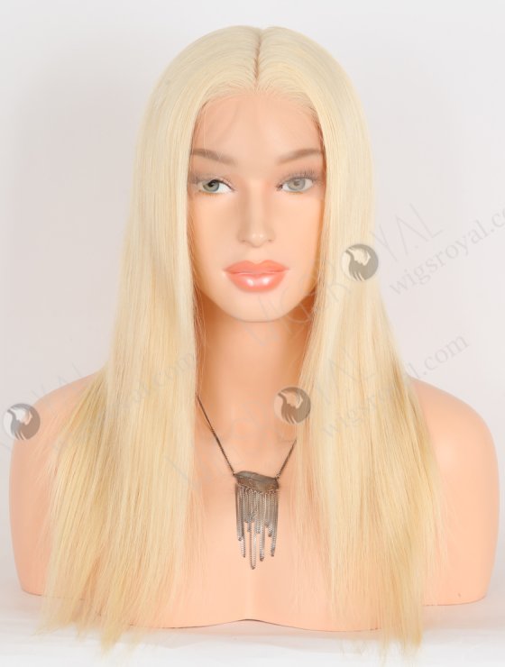 Premium Qualiry Silk Top Blonde Wig 16 Inch 613 Soft and Thin European Hair Wigs for Small Heads STW-821