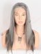 Wholesale Top Grade Human Hair Straight Grey Color Full Lace Wigs With Silk Top for Women WR-ST-061