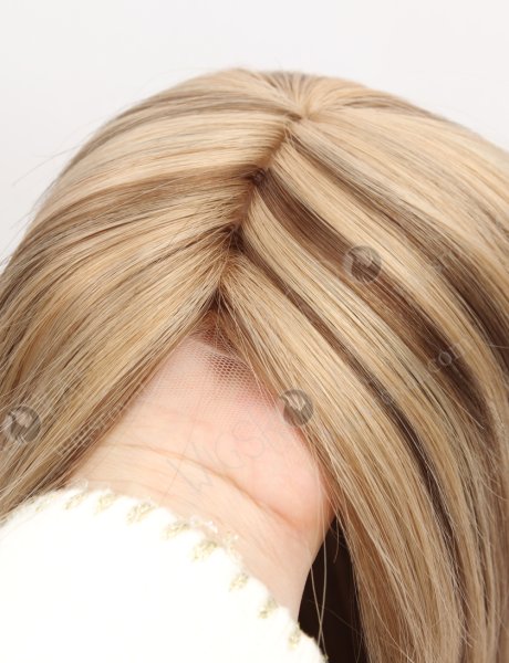 High Density 200% All One Length European Virgin Human Hair Silk Base With PU Topper WR-TC-119