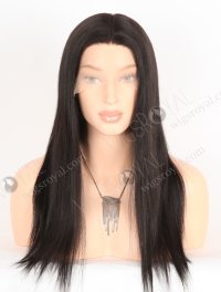  Realistic Silk Top Wigs for Thinning Hair 18 Inch Off Black European Virgin Hair Small Cap Size STW-841