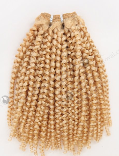 Blonde Color Spiral Curly Brazilian Virgin Human Hair Bundles Weft Extensions WR-MW-204