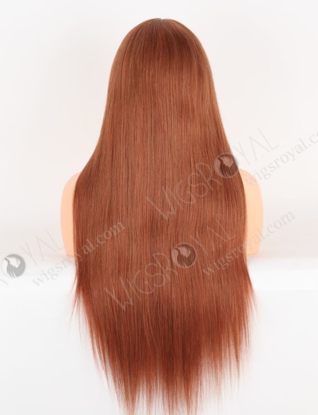 Reddish Brown Color Silk Base Invisible Knots Hand Tied Full Lace Wigs WR-ST-063