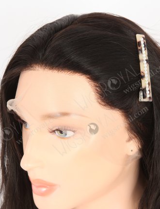 In Stock Brazilian Virgin Hair 18" Natural Wave Natural Color Silk Top Full Lace Wig STW-402