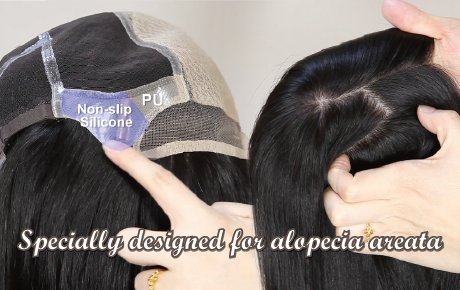 What is a gripper wig? | Super realistic parting and hairline | Doesn't fall out without glue | Specially designed for alopecia areata
