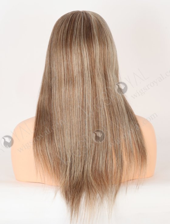 In Stock European Virgin Hair 16" Straight #4/10/60 Color Lace Front Silk Top Glueless Wig GLL-08084-30447
