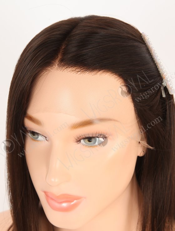 Best Unprocessed Raw Virgin Hair Wigs | 12 Inch Natural Brown Hair HD Lace Front Wig for Small Heads RLF-08046-30563