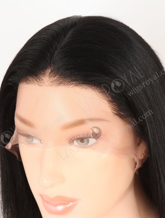 In Stock Indian Remy Hair 14" Light Yaki 1# Color Full Lace Wig FLW-01922-30539