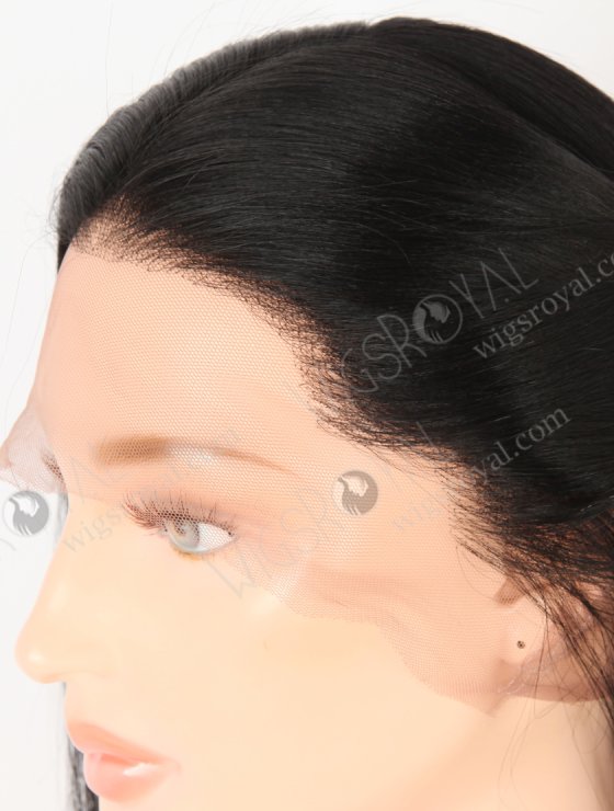 In Stock Indian Remy Hair 14" Light Yaki 1# Color Full Lace Wig FLW-01922-30542