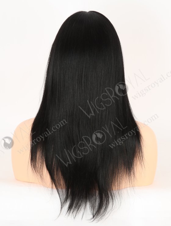 In Stock Indian Remy Hair 14" Light Yaki 1# Color Full Lace Wig FLW-01922-30545