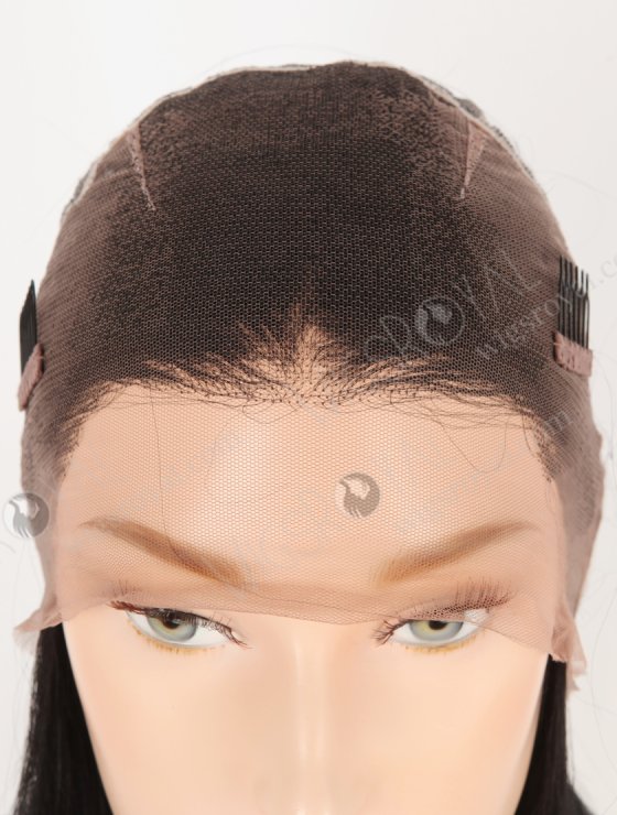 In Stock Indian Remy Hair 14" Light Yaki 1# Color Full Lace Wig FLW-01922-30546