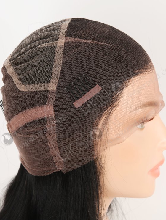In Stock Indian Remy Hair 14" Light Yaki 1# Color Full Lace Wig FLW-01922-30547