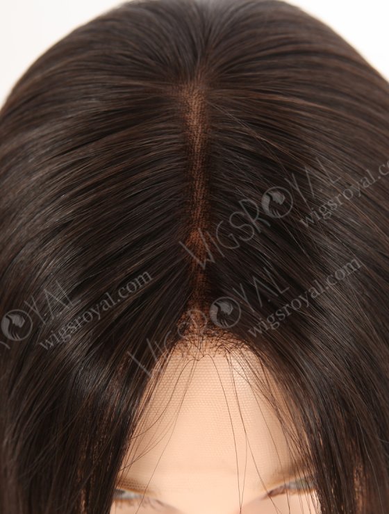 Luxury Realistic Wigs for Women 18 Inch Straight Natural Brown Virgin Human Hair Lace Front Wigs RLF-08048-30572