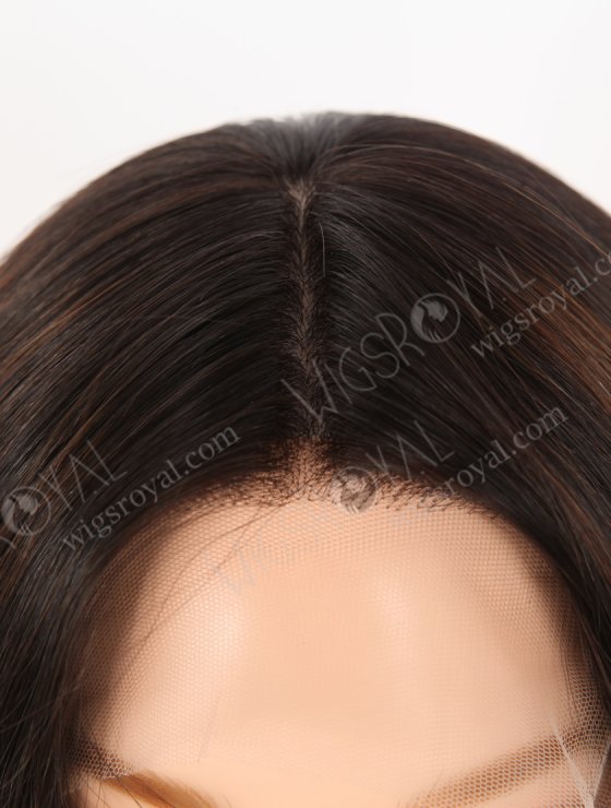 In Stock European Virgin Hair 18" Straight 1b#/T1b/3/6# Color Lace Front Silk Top Glueless Wig GLL-08093-30589