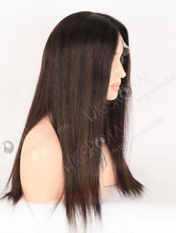 In Stock European Virgin Hair 18" Straight 1b#/T1b/3/6# Color Lace Front Silk Top Glueless Wig GLL-08093-30591