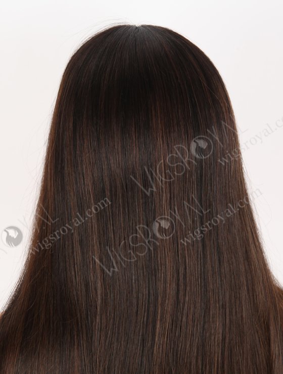 In Stock European Virgin Hair 18" Straight 1b#/T1b/3/6# Color Lace Front Silk Top Glueless Wig GLL-08093-30593
