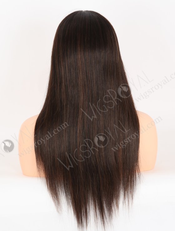 In Stock European Virgin Hair 18" Straight 1b#/T1b/3/6# Color Lace Front Silk Top Glueless Wig GLL-08093-30595