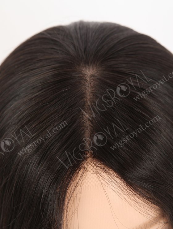 In Stock European Virgin Hair 18" Straight 1B# Color Lace Front Silk Top Glueless Wig GLL-08095-30603